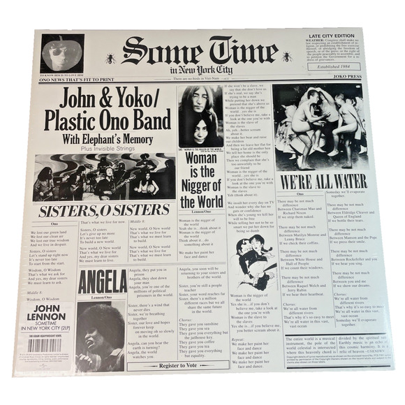 JOHN LENNON Plastic Ono Band 2 LP Vinyl Some Time In New York City FACTORY SEAL - Picture 1 of 9